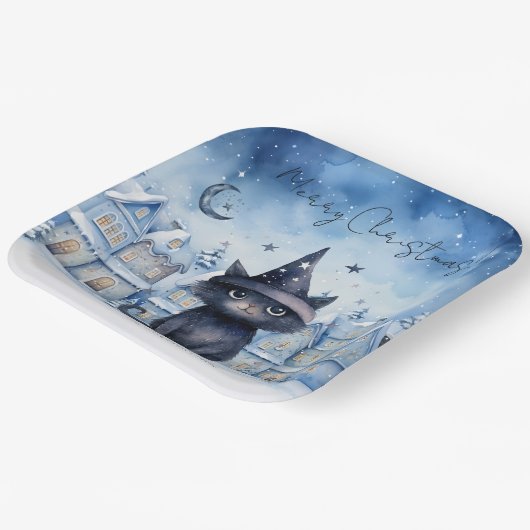 Niedlicher Weihnachtskalender Pappteller (Gewinkelt)