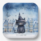 Niedlicher Weihnachtskalender Pappteller (Vorderseite)