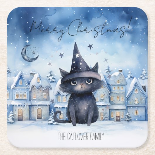 Niedlicher Weihnachtskalender Rechteckiger Pappuntersetzer (Vorderseite)