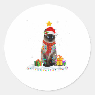 Niedlicher Weihnachtskalender Runder Aufkleber
