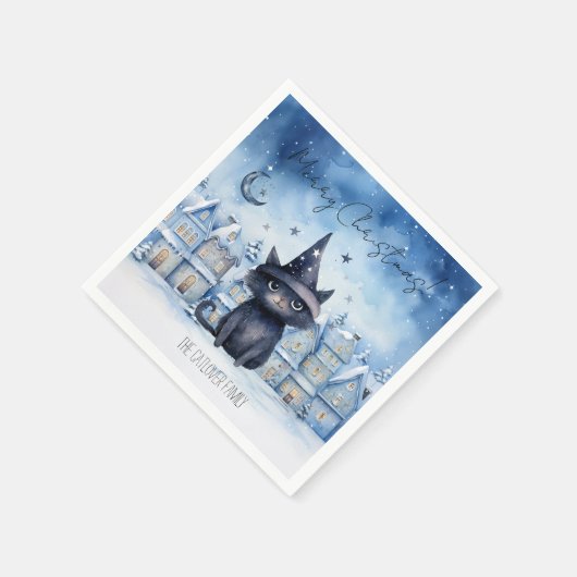 Niedlicher Weihnachtskalender Serviette (Ecke)