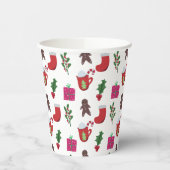 Niedlicher Weihnachtskalender Winterurlaub Pappbecher (Links)