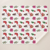 Niedlicher Weihnachtskalender Winterurlaub Sherpadecke (Vorderseite (Horizontal))