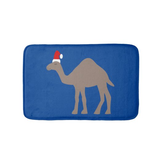 Niedlicher Weihnachtskamel Badematte (Vorderseite)