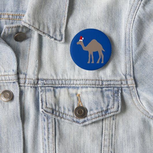 Niedlicher Weihnachtskamel Button (Beispiel)
