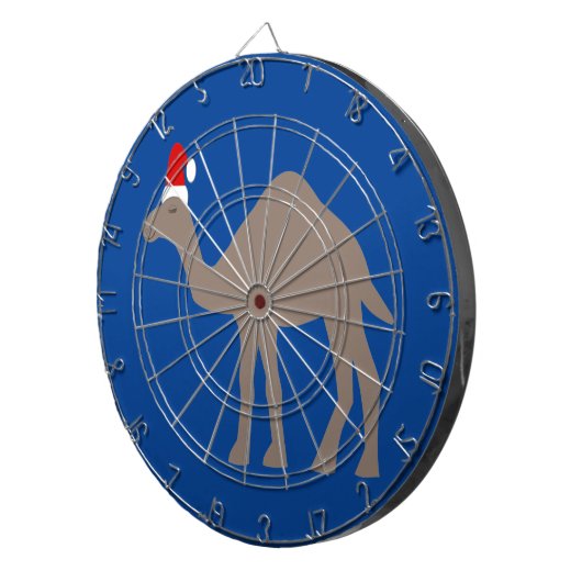 Niedlicher Weihnachtskamel Dartscheibe (Vorderseite rechts)