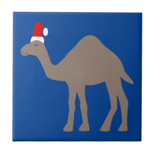 Niedlicher Weihnachtskamel Fliese
