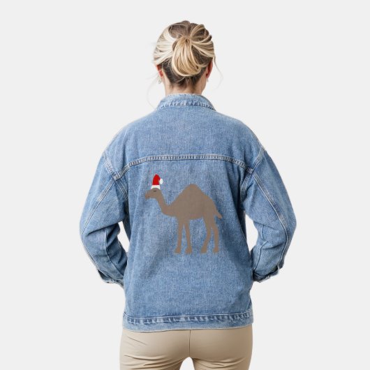 Niedlicher Weihnachtskamel Jeansjacke (Modell)