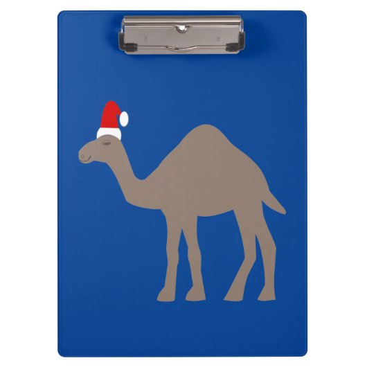 Niedlicher Weihnachtskamel Klemmbrett (Vorderseite)