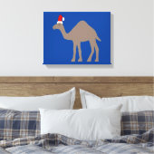 Niedlicher Weihnachtskamel Leinwanddruck (Insitu (Schlafzimmer))