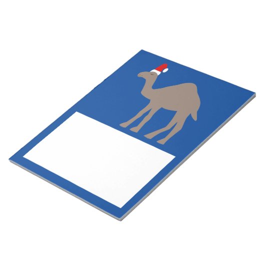 Niedlicher Weihnachtskamel Notizblock (angewinkelt)