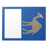 Niedlicher Weihnachtskamel Notizblock (Vorderseite)