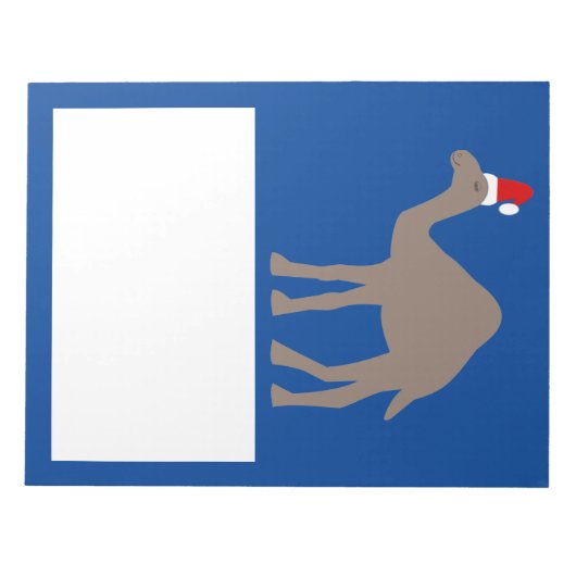 Niedlicher Weihnachtskamel Notizblock (Vorderseite)
