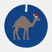 Niedlicher Weihnachtskamel Ornament Aus Glas (Rückseite)
