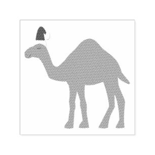 Niedlicher Weihnachtskamel Permastempel