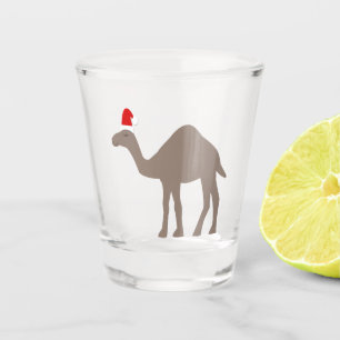 Niedlicher Weihnachtskamel Schnapsglas