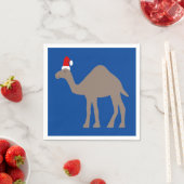 Niedlicher Weihnachtskamel Serviette (Beispiel)