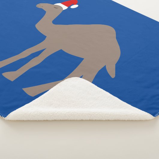 Niedlicher Weihnachtskamel Sherpadecke (3/4)