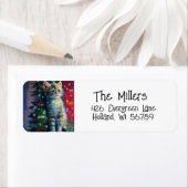 Niedlicher Weihnachtskätzchen Feiertag (Insitu)