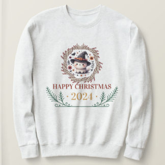 Niedlicher WeihnachtskatzenT - Shirt 2024 - Feiert