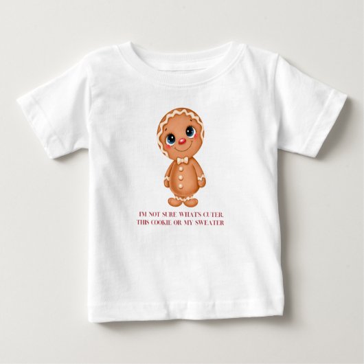 Niedlicher Weihnachtskeks Baby T-shirt (Vorderseite)