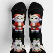Niedlicher Weihnachtskitschgel Angel Socken (Oben)