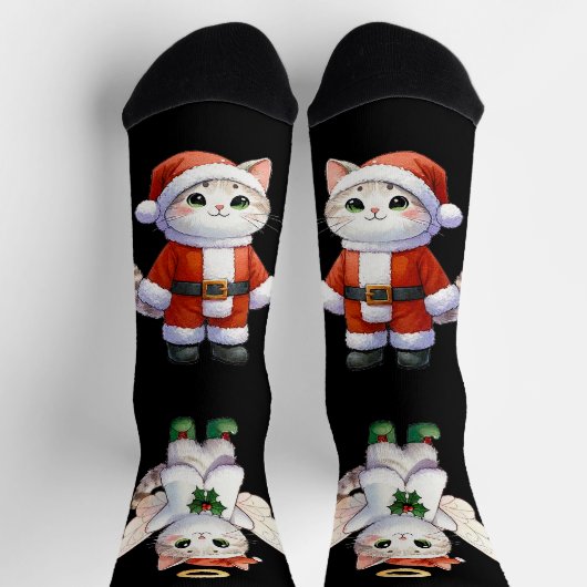 Niedlicher Weihnachtskitschgel Angel Socken (Oben)