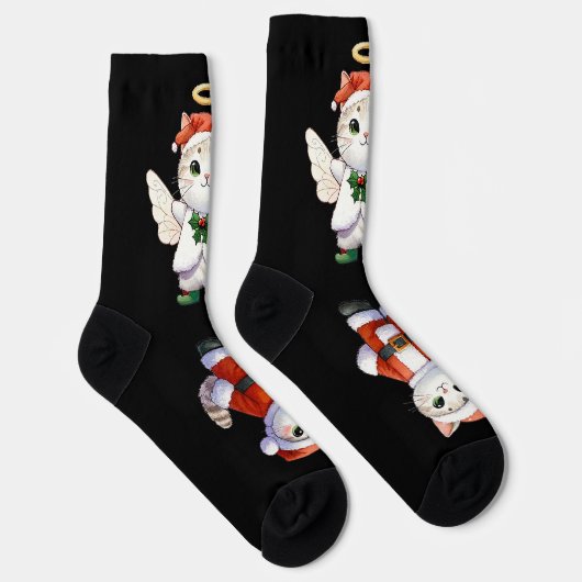 Niedlicher Weihnachtskitschgel Angel Socken (Rechts)