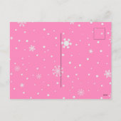 Niedlicher Weihnachtsklaus Rosa Postkarte (Rückseite)