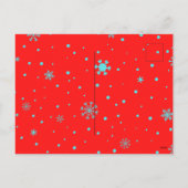 Niedlicher Weihnachtsklaus - Rote Postkarte (Rückseite)