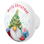 Niedlicher Weihnachtsknochen Keramikknauf (Rechts)