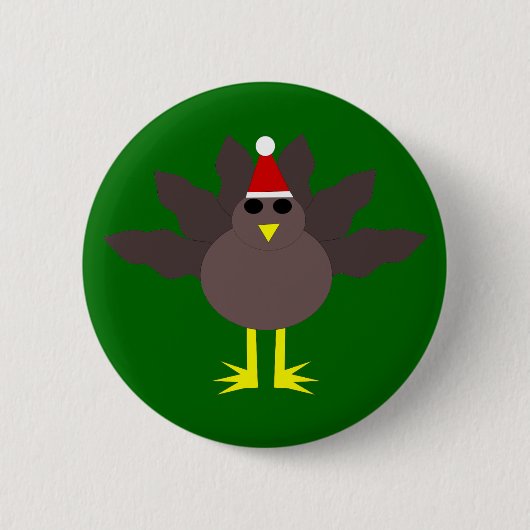Niedlicher Weihnachtsknopf Button (Vorderseite)