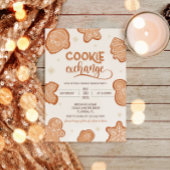 Niedlicher Weihnachtskochtausch Einladung