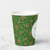 Niedlicher Weihnachtskochtausch Party Individuelle Pappbecher (Vorderseite)