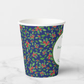 Niedlicher Weihnachtskochtausch Party Individuelle Pappbecher (Vorderseite)