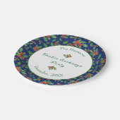 Niedlicher Weihnachtskochtausch Party Individuelle Pappteller (Schrägansicht)