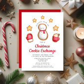 Niedlicher Weihnachtskochtausch Snowman Einladung