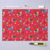 Niedlicher Weihnachtskorgis in Hats & Sweaters Seidenpapier (Handwerk)