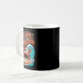 Niedlicher Weihnachtskrab Pub Weihnachtsmannmütze Kaffeetasse (Vorderseite Links)