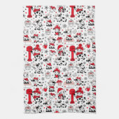 Niedlicher Weihnachtskuhbull Geschirrtuch (Vertikal)