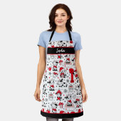 Niedlicher Weihnachtskuhbull Schürze (Getragen)