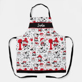 Niedlicher Weihnachtskuhbull Schürze (Vorderseite)
