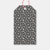 Niedlicher Weihnachtslama auf hellrosa Geschenketi Geschenkanhänger (Rückseite)