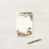 Niedlicher Weihnachtslehrer Post-it Klebezettel (Auf Schreibtisch)