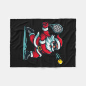 Niedlicher Weihnachtslieder-Spieler Weihnachtsjung Fleecedecke (Vorderseite (Horizontal))