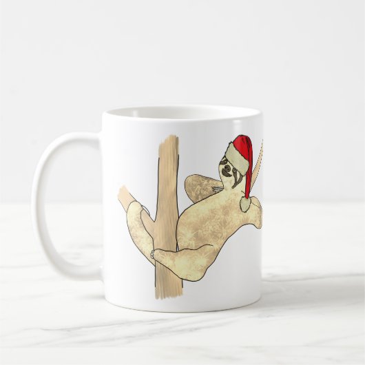 Niedlicher Weihnachtsliegeplatz in einem Baum Kaffeetasse (Links)