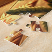 Niedlicher Weihnachtslion Puzzle (Seite)