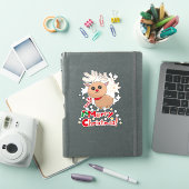 Niedlicher Weihnachtsmann Aufkleber (iPad Hülle)