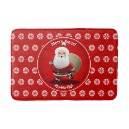 Niedlicher Weihnachtsmann Badematte