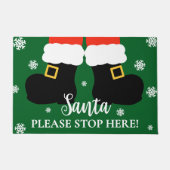 Niedlicher Weihnachtsmann Bitte halten Sie hier an Fußmatte (Vorderseite)